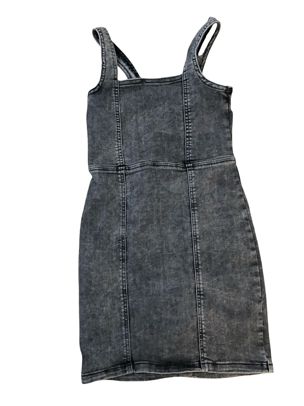 art class Black Charcoal Tank Stylish Modern Denim Jean Dress Size 8